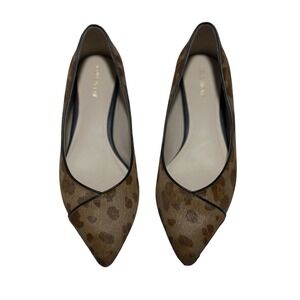 Cole Haan Women's Braylee Brown Leopard print Calf Hair Skimmer Flats Size 7B